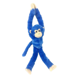 Małpa na rzepy niebieska 48cm